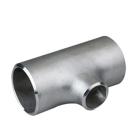 Té de réduction sans soudure DN65 76,1 x 3,2 mm / DN50 60,3 x 2,9 mm en acier inoxydable 1.4571 / 316Ti